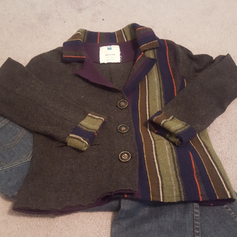 Blazer style sweater